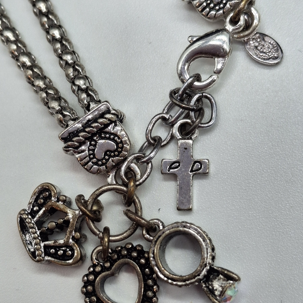 Premier Designs Silver Bracelet with Crown Charm - Picture 5 of 7